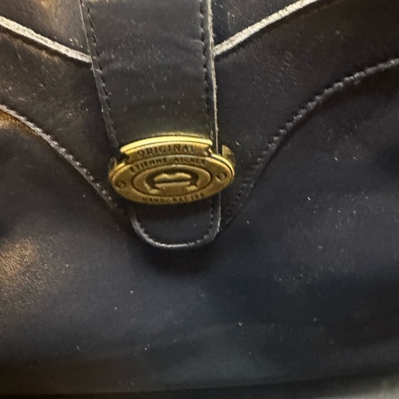 Etienne Aigner Shoulder Bag Blue Leather Crossbody Purse Handcrafted Vintage - Picture 13 of 16